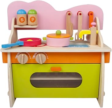 wooden kitchen set for preschool