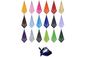 FUNNTY Cowboy Bandana, 20 Pcs Paisley Bandanas Paisley Print Head Wrap Scarf Unisex Novelty Print Head Wrap Scarf Wristband f