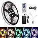 Boomile LED Light Strip 16.4ft Waterproof SMD 5050 300 LEDs, Flexible Light Strips, Color Changing RGB LED Strip Kit with Power Plug 44Keys Remote Control for Christmas Festival Party Home Decoration