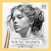 Learn to Draw Like a Pro. Young Women. Realistic Portraits with Graphite Pencil: Shine and Beauty: Capturing the Young Spirit