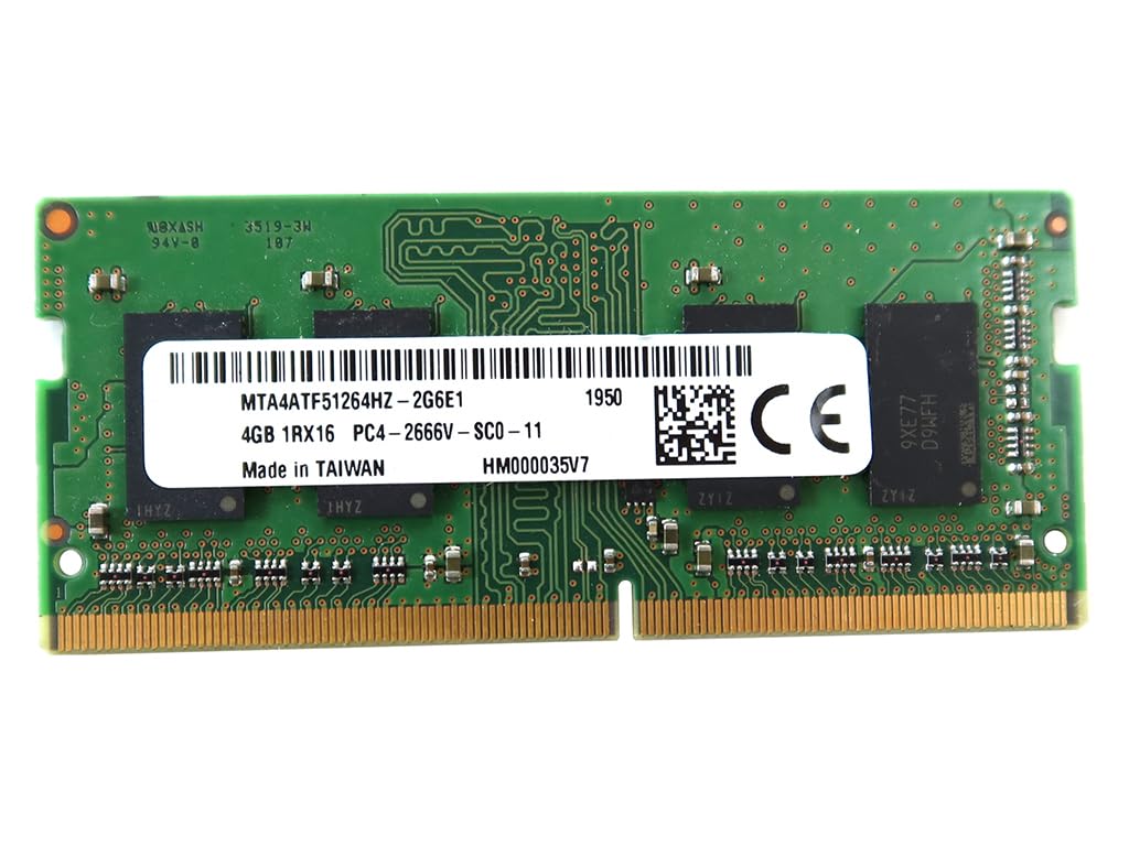 Micron MTA4ATF51264HZ-2G6E1 PC4-2666 4GB DDR4 SODIMM Memory