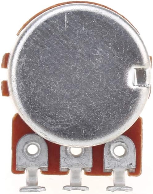 Musiclily Pro Brass Thread Mini Metric Sized Control Pots A25K Aduio Taper Potentiometers for Guitar (Set of 2) - Image 5