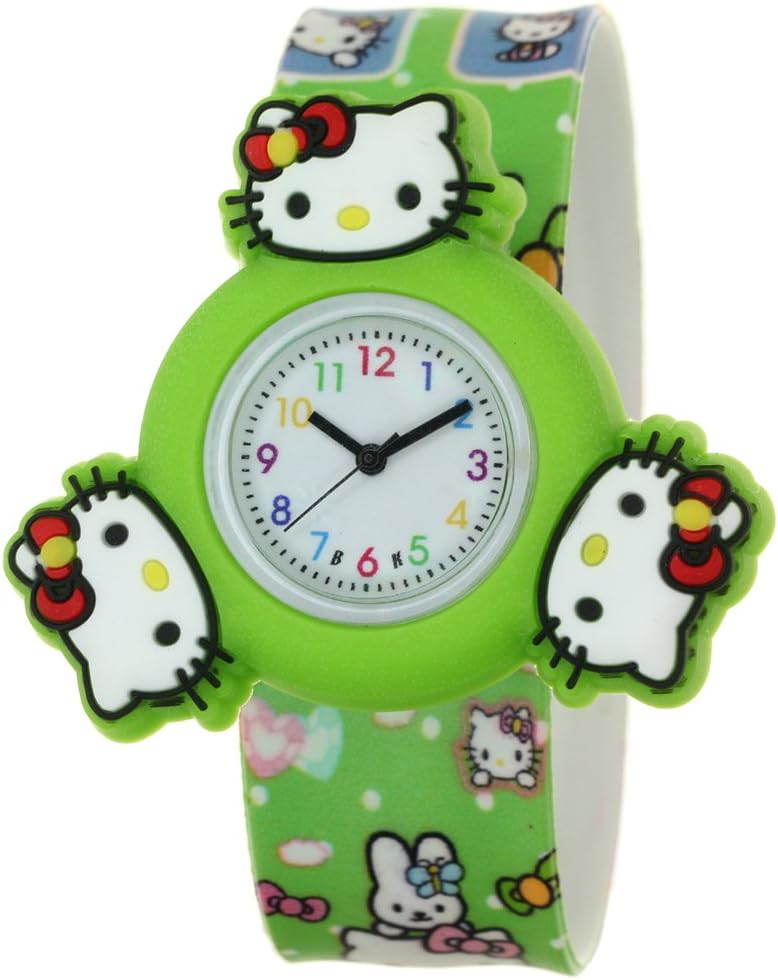 Cartoon Character Silicone Strap Round Quartz Kids 3D Spinner Rotating Case Waterproof Slap On Rubber Band Arabic Numerial Dial Children Toddler Wristwatches Time Teacher Boys Girls Designer Watches