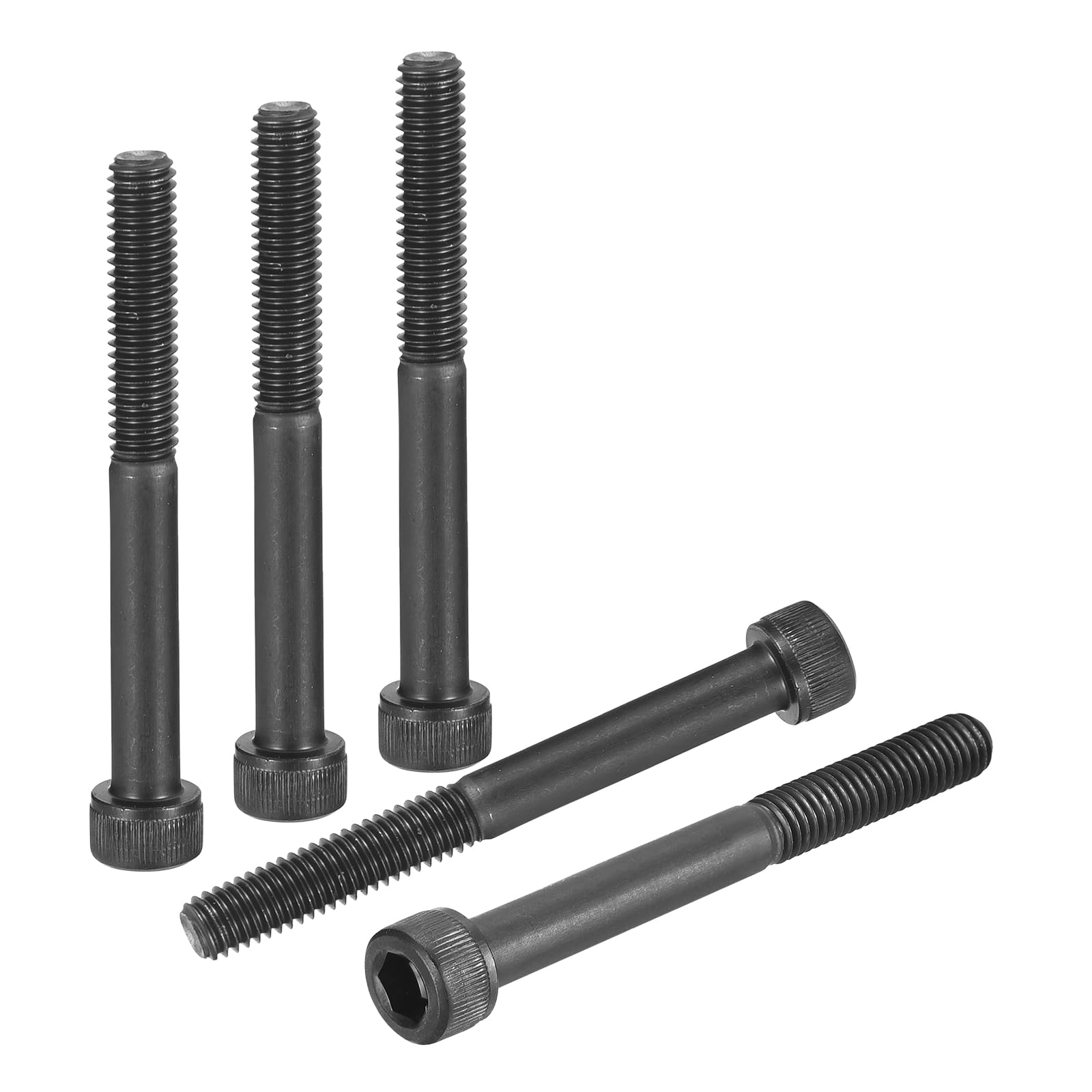 DTGN M6-1x60 Socket Head Cap Screws Bolts - 25Pack - Good for Road Bicycle, Mountain Bike, Auto, Motorcycle - Carbon Steel Hex Head Metric Screws, Black