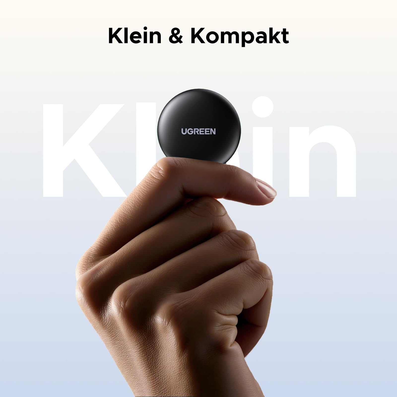 UGREEN FineTrack Mini kompatibel mit Apple Find My (nur iOS), 18 Monate Auswechselbare Batterie, Smarttag mit 80dB Piepton, Bluetooth Tracker für Rucksack, Schlüssel, Koffer, Reisepässe (1 Pack) 9