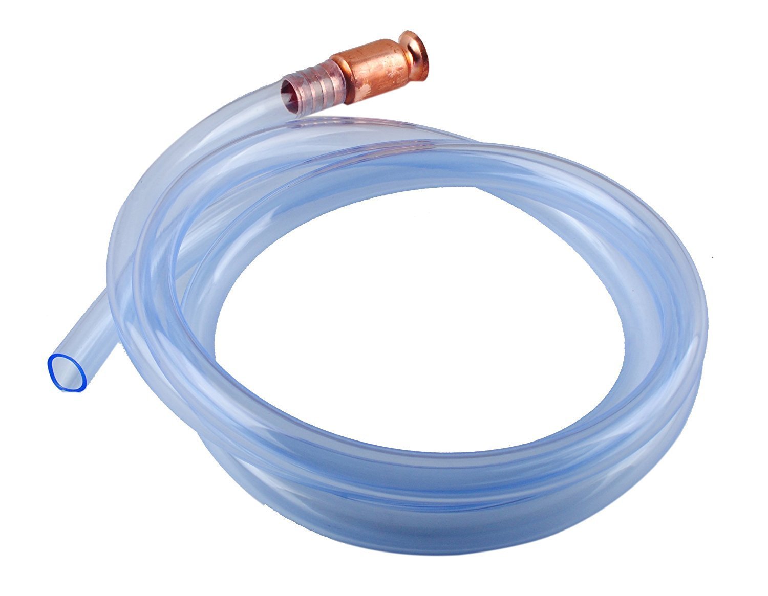 Wadoy Jiggle Syphon Self Priming Gas Siphon Pump Gasoline/Fuel/Water Shaker Siphon Safety Self Priming Hose 6ft -1/2" Valve