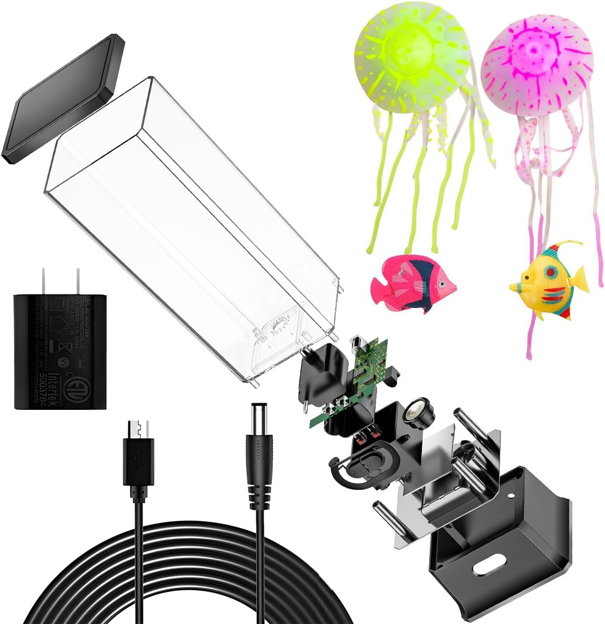 CALOVER Gifts for Kids Men Women Friends Family Cool Jellyfish Lamp Night Light for Girls Boys Kids Home Office Bedroom Decor for Christmas Holiday Birthday Party
