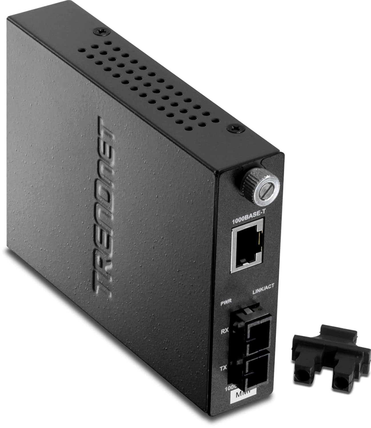 TRENDnet Intelligent 1000 Base-T to 1000 Base-SX Multi-Mode SC Fibre Media Converter, Up to 550 m (1800 ft), Fibre to Ethernet Converter, 2 Gbps Switching Capacity, TFC-1000MSC