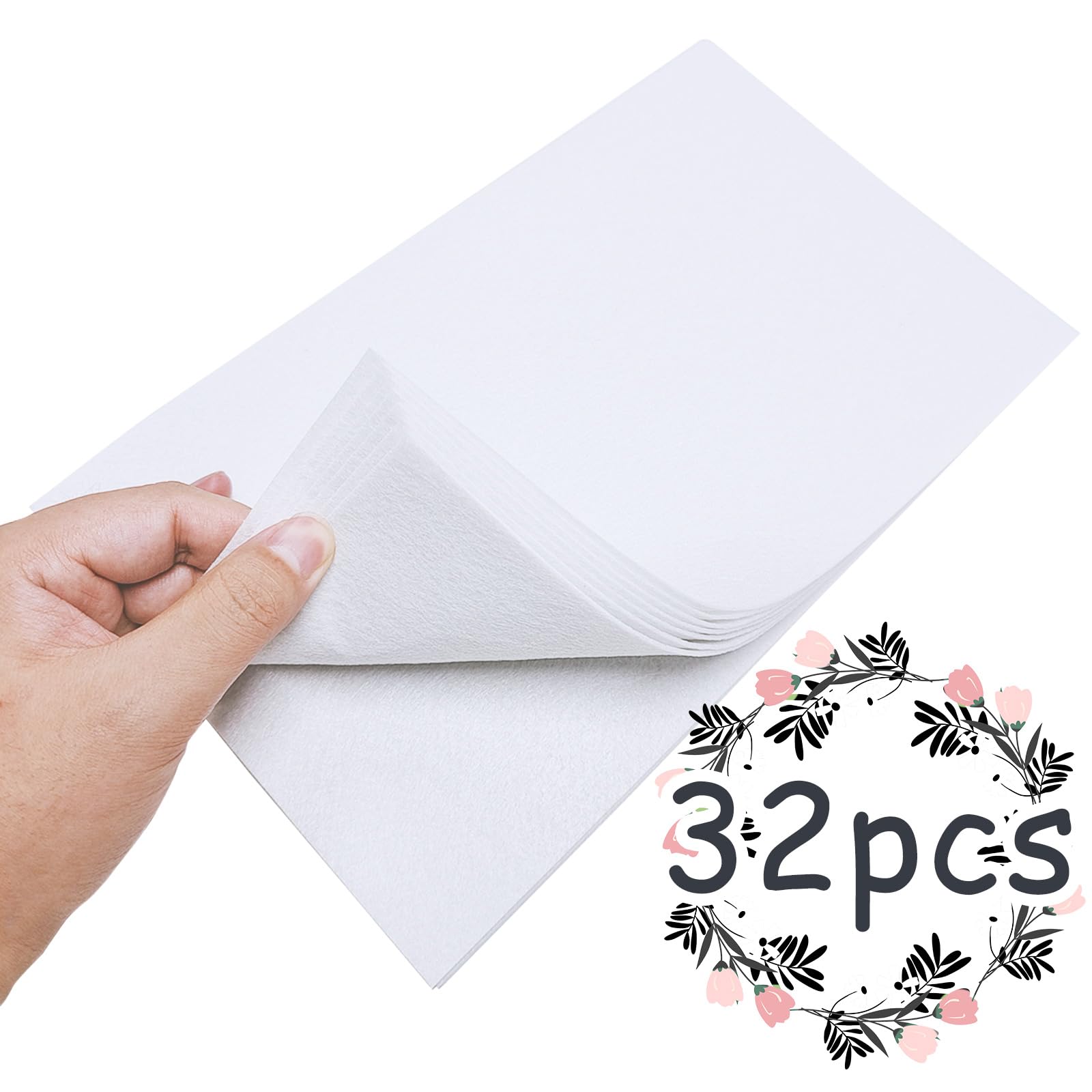 Jtnohx Stiff Felt Sheets, 32 Pcs Felt Fabric, 7
