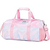 Sports Duffel for Girls Dance Bag Duffle Weekender Gym Travel Ballet Bags with Shoe Compartments