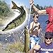 Goture Pike Muskie Multi Jointed Hard Fishing Lure Swimbaits Life-Like Baits 8 Segments with Black Treble Hooks for Freshwater Saltwater Fishing (8'', 2.36oz)
