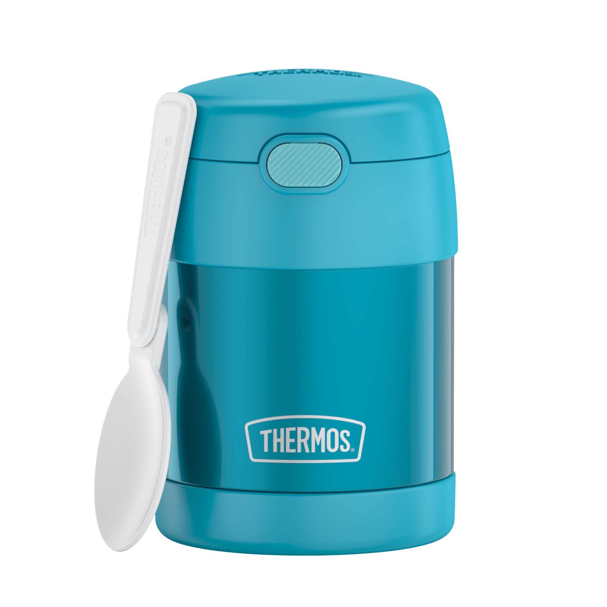 RMOVR THERMOS kids FUNTAINER FOOD JAR 0,30l, ocean teal, Thermobehälter für Essen mit Löffel für Kinder, 5 h heiß / 7 h kalt, absolut dicht für Suppe, Müsli, Pause