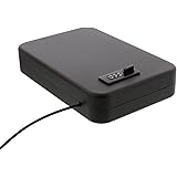 Redneck Convent Portable Safe Box with Combination 9.5” x 6.5” Inches – Home/Travel Electronics, Handgun Compact Small Lock Box Case