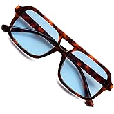 VANLINKER Retro 70s Square Aviator Sunglasses for Women Men Vintage Trendy Rectangle Sun Glasses VL9816