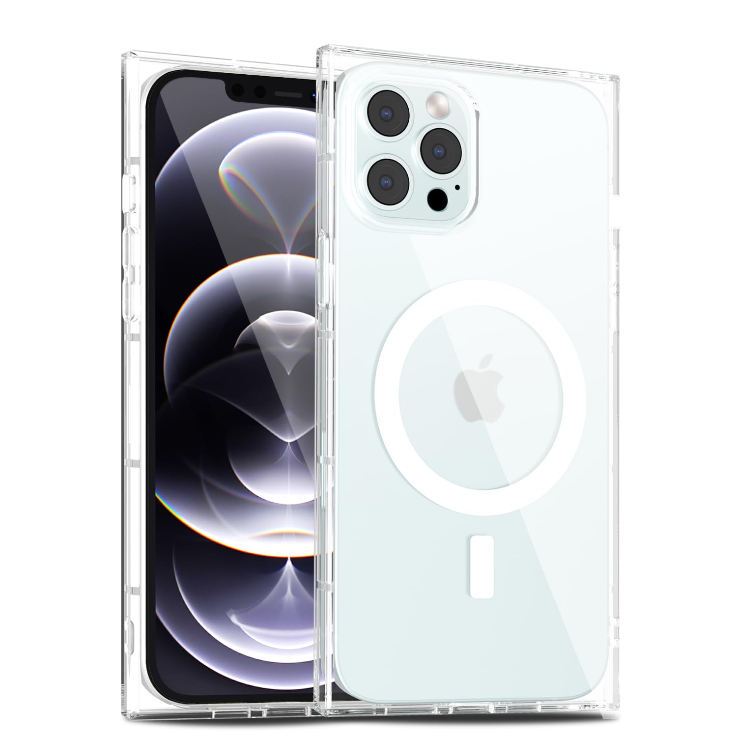 LoeoeL for iPhone 12/12 Pro Clear Case Rectangle