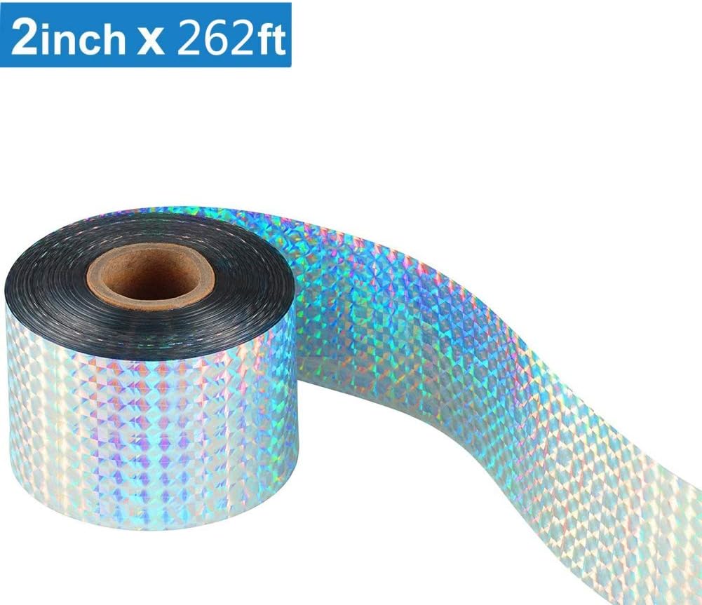 Greatlizard Birds Pigeons Scare Tape Repellent Deterrent Double-Sided Reflective Holographic Pest Control Repeller Tapes