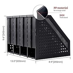 SAYEEC Collapsible Magazine File Holder with 4