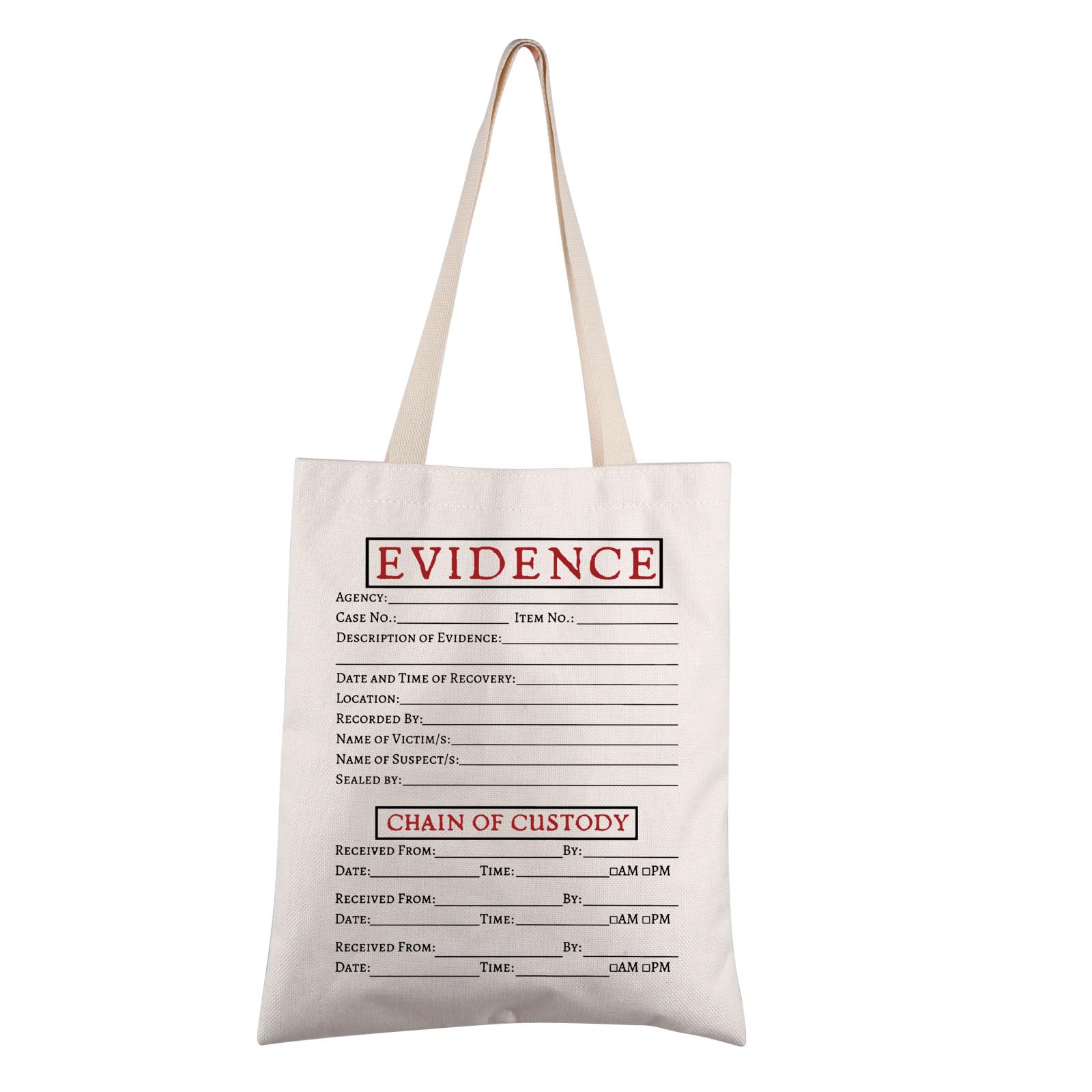 FEELMEM Criminologist Gift Evidence Tote Bag New Direction Gift Law Detective Shopping Bag Gift Detective Team Gift