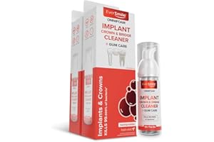 EverSmile OmniFoam Dental Cleaner for Implants, Crowns, and Bridges - Implant Cleaner - Crowns Cleaner - Bridges Cleaner - Dental Crown Cleaner (50 mL) (2 Pack)