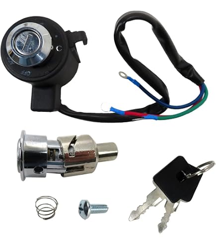 Amazon.com: Black Ignition Key Switch Tail Box Lock Set with Key