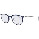 Mont Blanc Established MB0100O 004 Eyeglasses Men's Silver/Blue Optical Frame