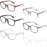 MIGSIR Blue Light Blocking Glasses for Computer Gaming, Fashion Fake Helps Reduce Screen Fatigue Eyeglasses for Women Men