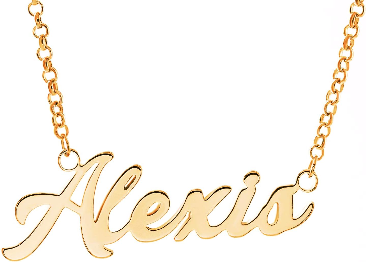 925 Sterling Silver Personalized Name Necklace Pendant Custom Made with Any Names