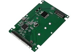 UEYGHEP M.2 NGFF B+M Key SSD to 44 Pin 2.5 IDE Converter Adapter Card with Case