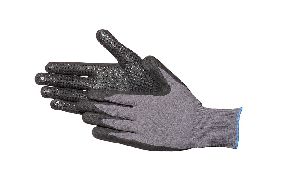 JAH Knitted Cotton/Polyamide Gloves with PVC Grip Dots – Secure Grip & Durable for Warehouse, Assembly & Shipping