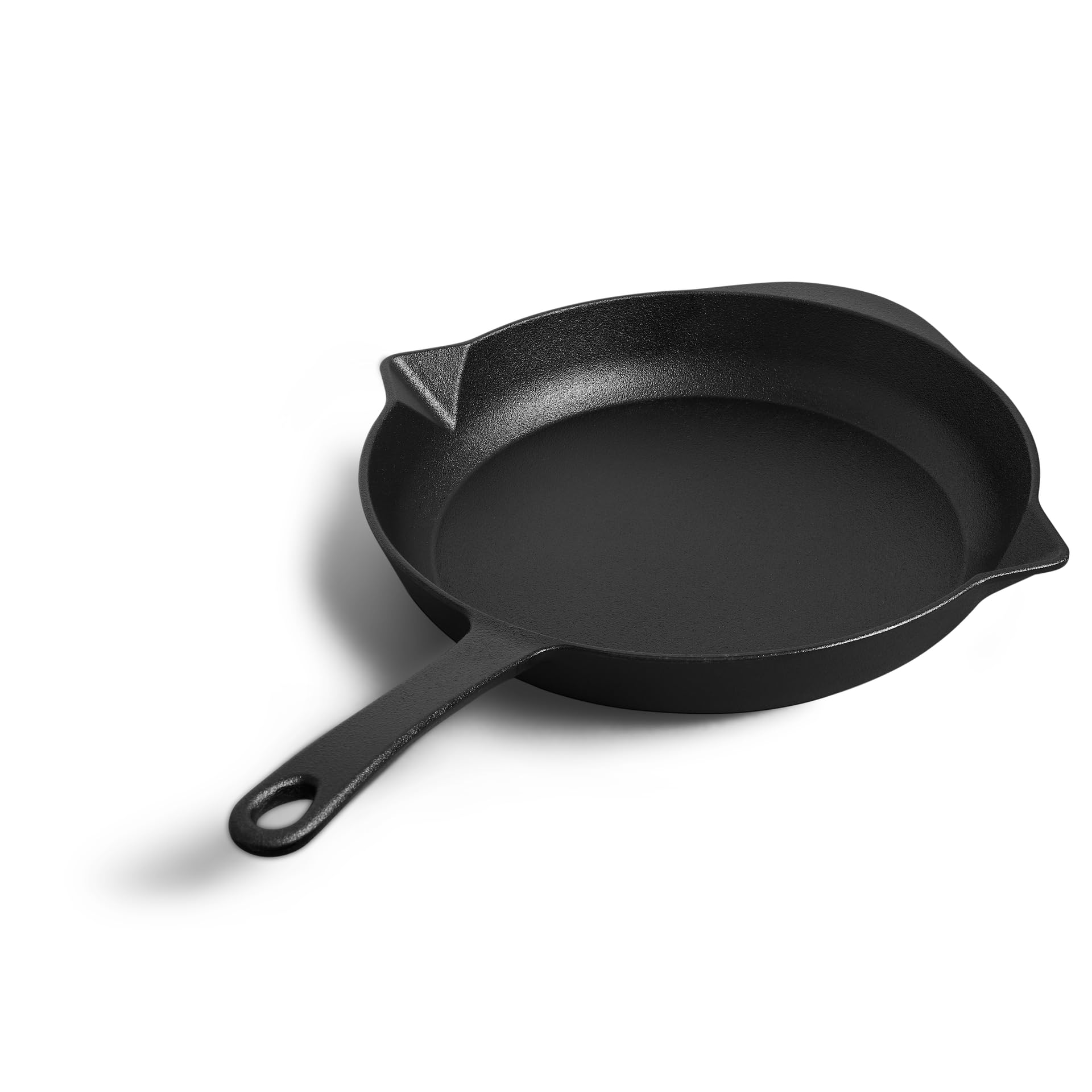 BURNHARD Gusseisen Pfanne Ø30 cm, Bratpfanne, Pre-Seasoned - Für Gasgrill, Backofen und alle Herdarten inkl. Induktion