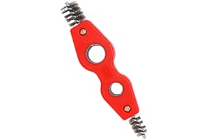 SWZHAI 4-in-1 Copper Pipe Cleaner, 1/2 in & 3/4 in Cleaning Brush, Inner & Outer Thread Brush for Tubing, Brazing, Plumbing, Soldering