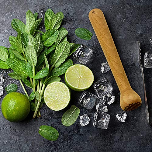 EFO Holzstößel für Cocktails - Robuster Holz-Eiszerkleinerer - Stilvoller Mojito Stößel Bar Werkzeug - Praktischer… – Bild 3