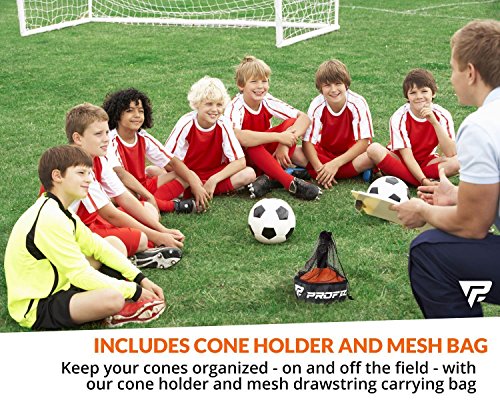 image for Profect Sports Pro Disc Cones (Set of 50) - Agility Soccer Cones with 