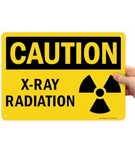 Vinyl-Aufkleber 'Caution Radiation', 10 Cm Hoch, 2 Stück – Glänzend, Wetterfest, Für Auto, Motorrad & Werkstatt