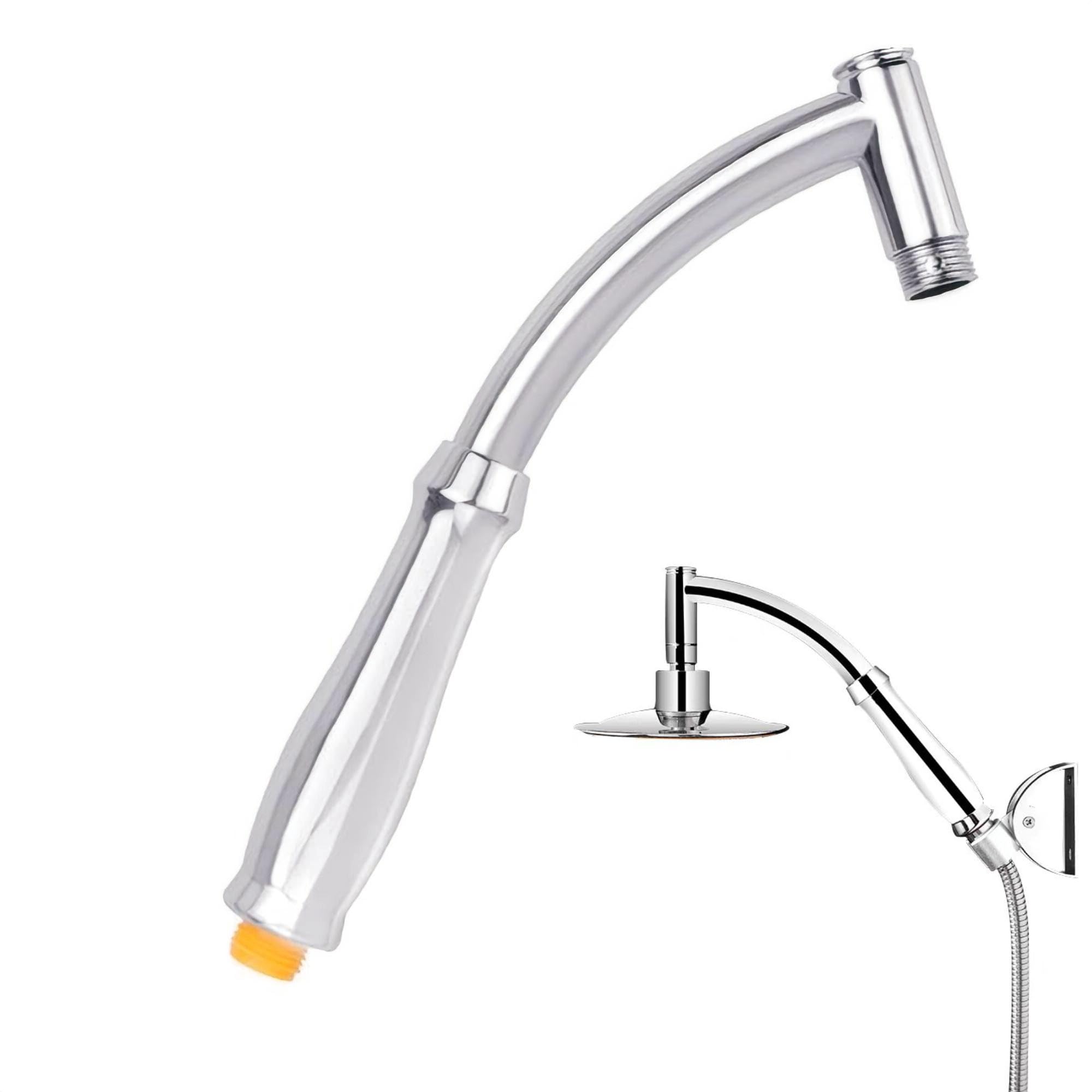 Shower Handheld Extension Arm Universal Connection Showerhead Extender Showerhead Extender Set Adjustable Shower Arm Shower Extender Replacement Shower Head ExtenderSmooth and Super Bright