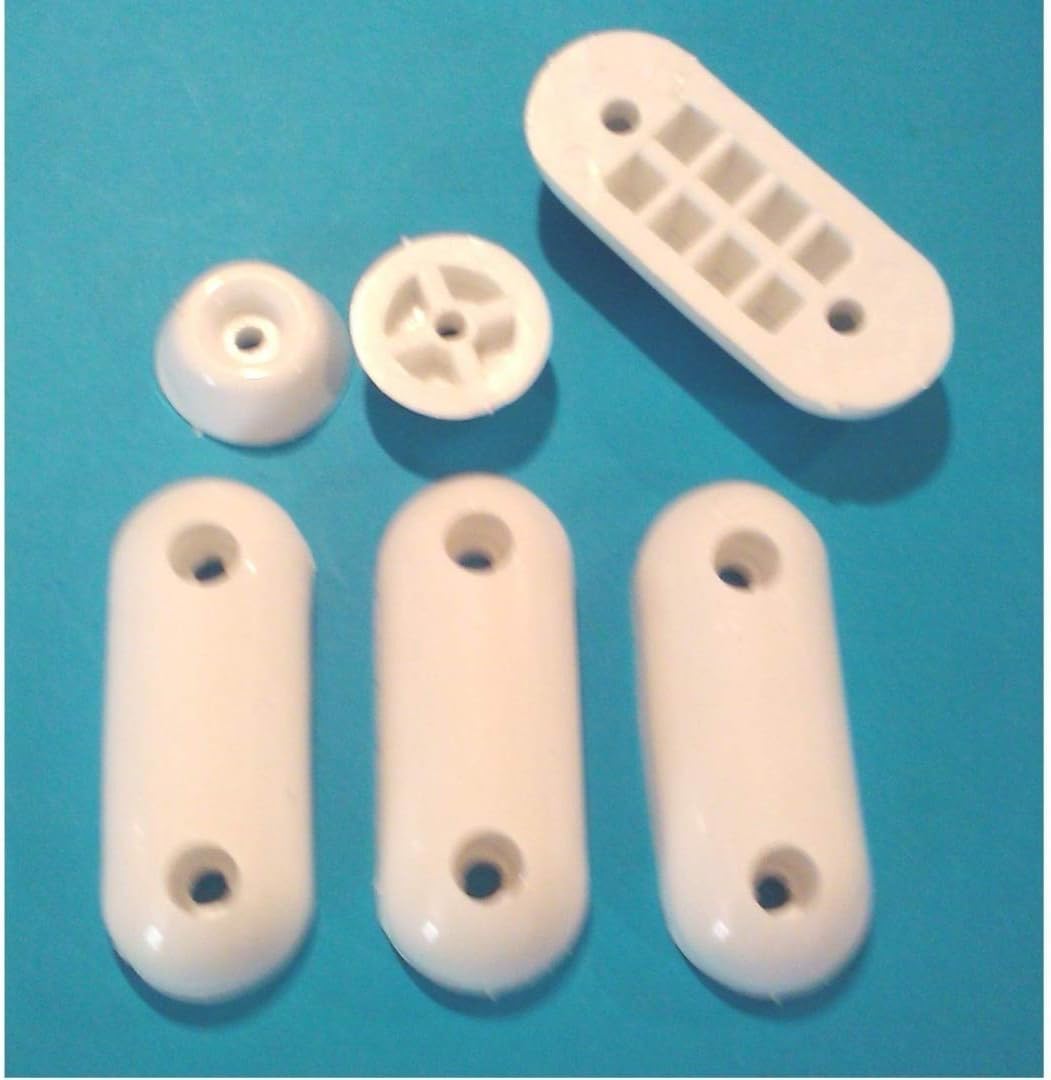 White toilet seat buffer set with free postage (Fixit Hardware) Amazon