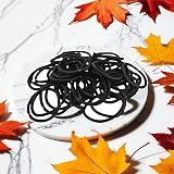 ZHIYE 50 Pcs Elastic Hair Bands 4mm No Metal Strong Hair Ties Thick view 6
