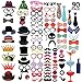 Yosemy [90 Pcs] Photo Booth Props DIY Kit for Wedding, Birthday, Party - DIY photo booth Fun Accessories