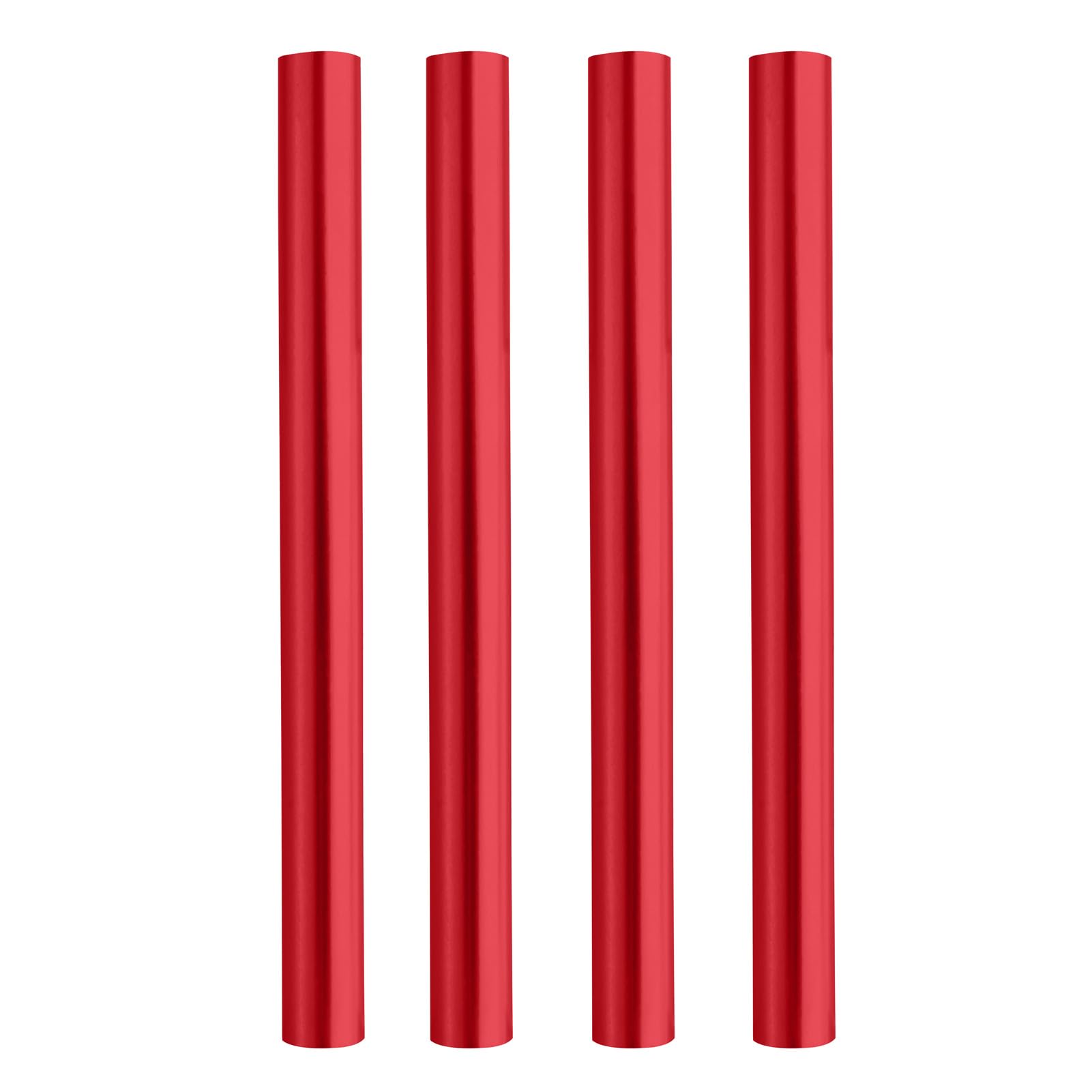 Azarxis Tent Pole Repair Sleeve Kit - Rod Tube Spare Splint Kit, Inner Diameter Φ11mm for Poles 8.6-9.5mm (Red - 4 Pack)