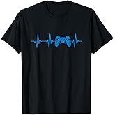 Heartbeat of a Gamer T-Shirt Video Games Console Controller T-Shirt