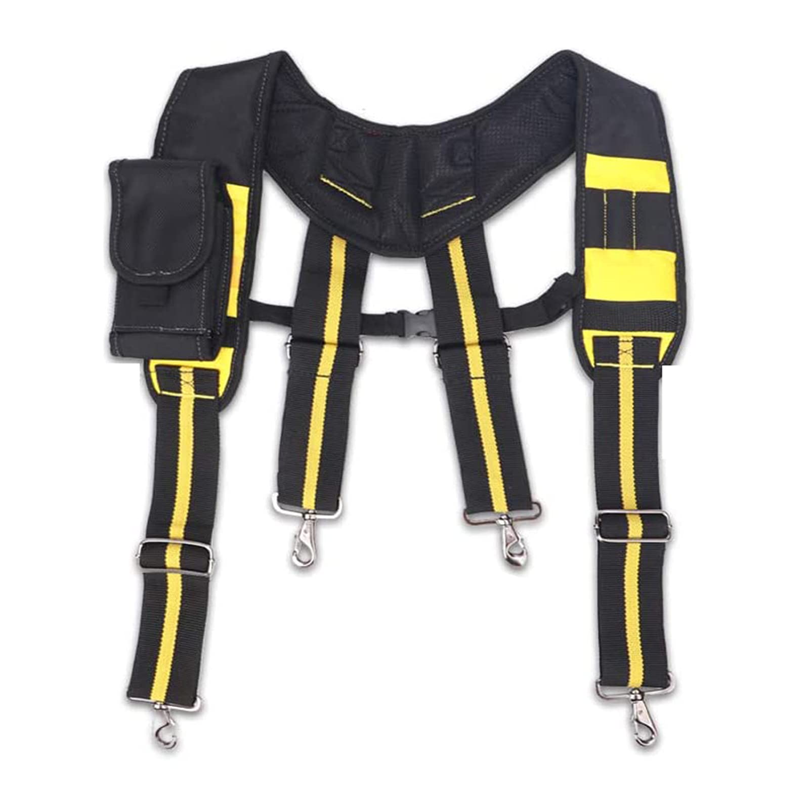 Tool Belt Suspenders,Heavy Duty Electrician Tool Belts,Multi-Pockets Electrician's Bag with Phone Pencil Slot, for Carpenter Electrician Work Suspension Rig, 38.10 * 11.6 * 11cm