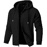 JMIERR Men’s Jacquard Plaid Hoodie Long Sleeve Drawstring Casual Hooded Sweatshirts Jackets with Pockets