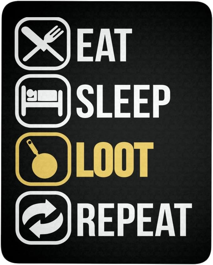 Battlegrounds Gaming Mousepad Eat Sleep Loot Repeat