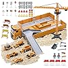 OR OR TU Construction Truck Car Toy Set for Boys with Sounds Lights Effects Kids Engineering Vehicle Playset Crane…