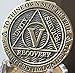 Recoverychip 5 Year AA Medallion Reflex Antique Chocolate Bronze Chip