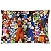 Home Pillow Art Animation Dragon Ball Z Characters Series Custom Throw Pillowcase Rectangle Pillow Case Cover Standard Size 20X30 Inches (Two Sides)