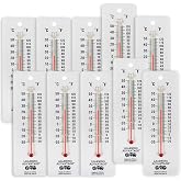 LEARNING ADVANTAGE Student Thermometers, Set of 10, Dual-Scale | Mercury-Free, Easy to Read, Indoor Science and Classroom Use