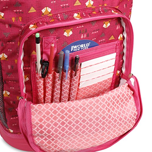 J World New York Sunrise Rolling Backpack Backpack, FOX