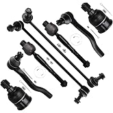 SCITOO 8pcs Front Tie Rod Kit Fits 2013-2017 for Honda for Accord | Outer Inner Tie Rod End, Lower Ball Joint, Sway Bar Link, 2013 2014 2015 2016 2017, Restore Precise Steering Response