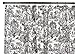 Victoria Park Toile Bathroom Shower Curtain, Black